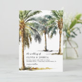 Waterverf uitnodigen troepenweduwen kaart (Staand voorkant)