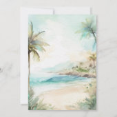 Waterverf uitnodigen troepenweduwen kaart (Achterkant)