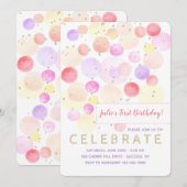 Waterverf Uitnodiging (Voorkant / Achterkant)