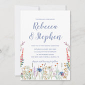 Waterverf Uitnodiging tot bruiloft (Voorkant)