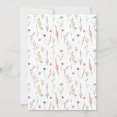 Waterverf Uitnodiging tot bruiloft (Achterkant)