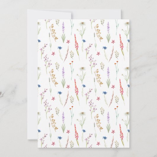  Waterverf Uitnodiging tot bruiloft (Achterkant)