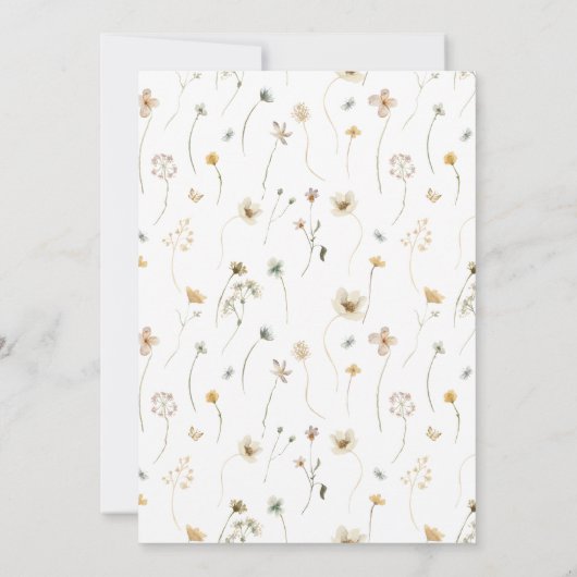 Waterverf uitnodiging tot inschrijving op Wildflow (Achterkant)