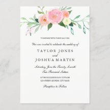 Waterverf uitnodiging tot inschrijving op Wildflow