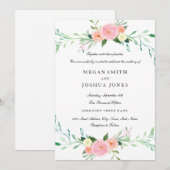 Waterverf uitnodiging tot inschrijving op Wildflow (Voorkant / Achterkant)