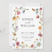 Waterverf uitnodiging tot inschrijving op Wildflow (Voorkant)