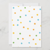 Waterverf Uitnodiging tot uitnodigen van paaseiere (Achterkant)