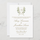 Waterverf Uitnodiging tot uitnodiging voor weddens (Voorkant)