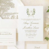 Waterverf Uitnodiging tot uitnodiging voor weddens