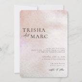 Waterverf Uitnodiging tot uitzending van getexture (Voorkant)