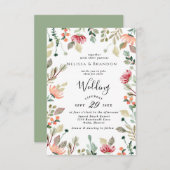 Waterverf Uitnodiging tot weduwschap (Voorkant / Achterkant)