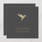 Waterverf Uitnodiging voor gevechtsvogels (Voorkant / Achterkant)