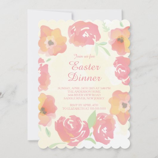 Waterverf - Uitnodiging voor het ontbijt (Voorkant)