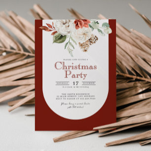 Waterverf - Uitnodiging voor kerstfeestdagen in Fl