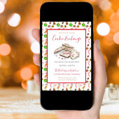 Waterverf - Uitnodiging voor kerstkoekjes-uitwisse