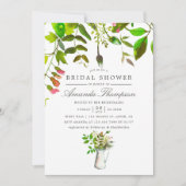 Waterverf - Uitnodiging voor lentevloeistofbridal (Voorkant)