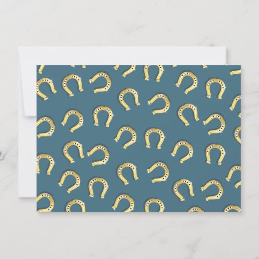 Waterverf Uitnodiging voor paardenraces (Achterkant)