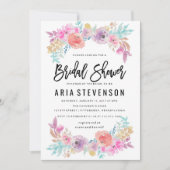 Waterverf - Uitnodiging voorjaars Bridal (Voorkant)