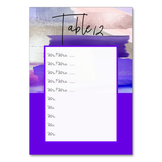 Waterverf Ultraviolette Tafel NAO. pin aan boord Kaart (Voorkant)