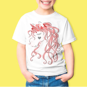 Waterverf Unicorn Art T-Shirt