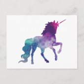 Waterverf Unicorn Briefkaart (Voorkant)
