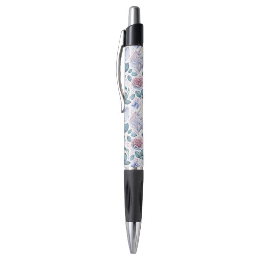 Waterverf Unicorn Crystals & Rozen Patroon Pen (Top (Verticaal))