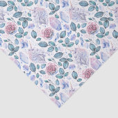 Waterverf Unicorn Crystals & Rozen Patroon Tissuepapier (Detail)