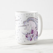  Waterverf Unicorn Duo Koffiemok (Voorkant rechts)