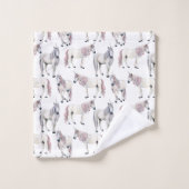 Waterverf Unicorn Fairy Tale Patroon Bad Handdoek (Wasdoekje)