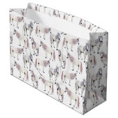 Waterverf Unicorn Fairy Tale Patroon Groot Cadeauzakje (Achterkant Gekanteld)