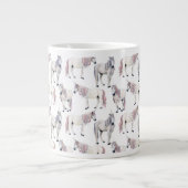 Waterverf Unicorn Fairy Tale Patroon Grote Koffiekop (Voorkant)