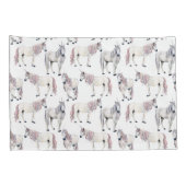 Waterverf Unicorn Fairy Tale Patroon Kussensloop (Achterkant-Rechts)