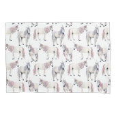 Waterverf Unicorn Fairy Tale Patroon Kussensloop (Voorkant-Links)