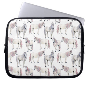 Waterverf Unicorn Fairy Tale Patroon Laptop Sleeve