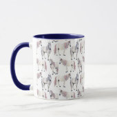 Waterverf Unicorn Fairy Tale Patroon Mok (Links)