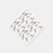 Waterverf Unicorn Fairy Tale Patroon Servet (Hoek)