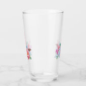 Waterverf Unicorn Floral Crown Glas (Rechts)