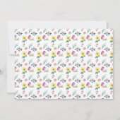 Waterverf Unicorn Foto Birthday Uitnodiging (Achterkant)