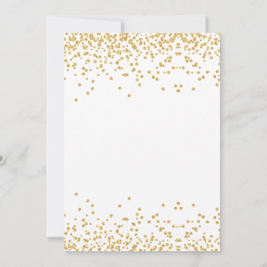 Waterverf Unicorn Girl Glitter First Birthday Kaart (Achterkant)