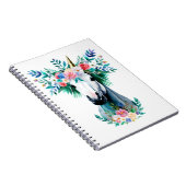 Waterverf Unicorn met kroon Notitieboek (Rechterzijde)