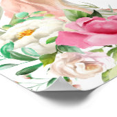 Waterverf Unicorn met kroon Poster (Hoek)