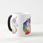Waterverf Unicorn met regenbooghaar Magische Mok (Voorkant links)
