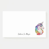 Waterverf Unicorn met regenbooghaar Post-it® Notes (Voorkant)