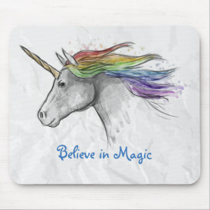 Waterverf Unicorn Mousepad Muismat