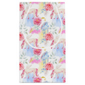 Waterverf Unicorn & Pegasus Patroon Klein Cadeauzakje (Achterkant)