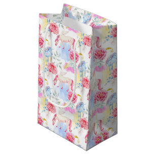 Waterverf Unicorn & Pegasus Patroon Klein Cadeauzakje