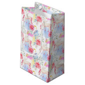 Waterverf Unicorn & Pegasus Patroon Klein Cadeauzakje (Achterkant Gekanteld)