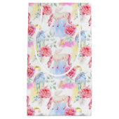 Waterverf Unicorn & Pegasus Patroon Klein Cadeauzakje (Voorkant)