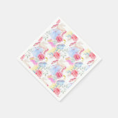 Waterverf Unicorn & Pegasus Patroon Servet (Hoek)