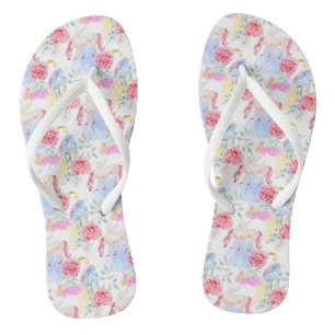 Waterverf Unicorn & Pegasus Patroon Teenslippers